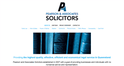 Desktop Screenshot of pearson-solicitors.com